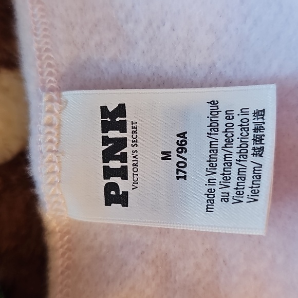 PINK Victoria's Secret Light Pink Sweatshirt with Butterfly Cropped Size M - Picture 3 of 3